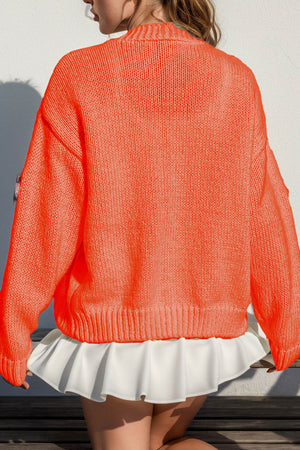 Floral Crochet Button-deon Cardigan