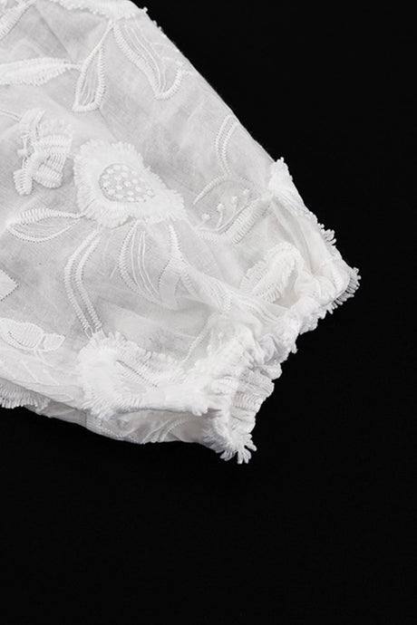 Arolora floral-embroidery-long-sleeve-shirt-suits