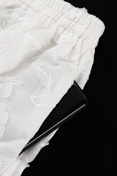 Arolora floral-embroidery-long-sleeve-shirt-suits