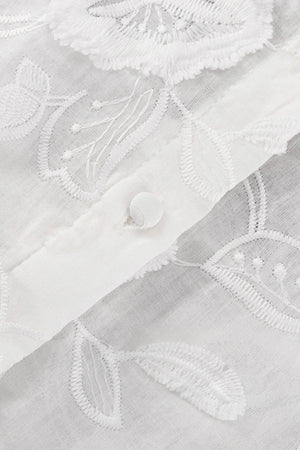 Arolora floral-embroidery-long-sleeve-shirt-suits