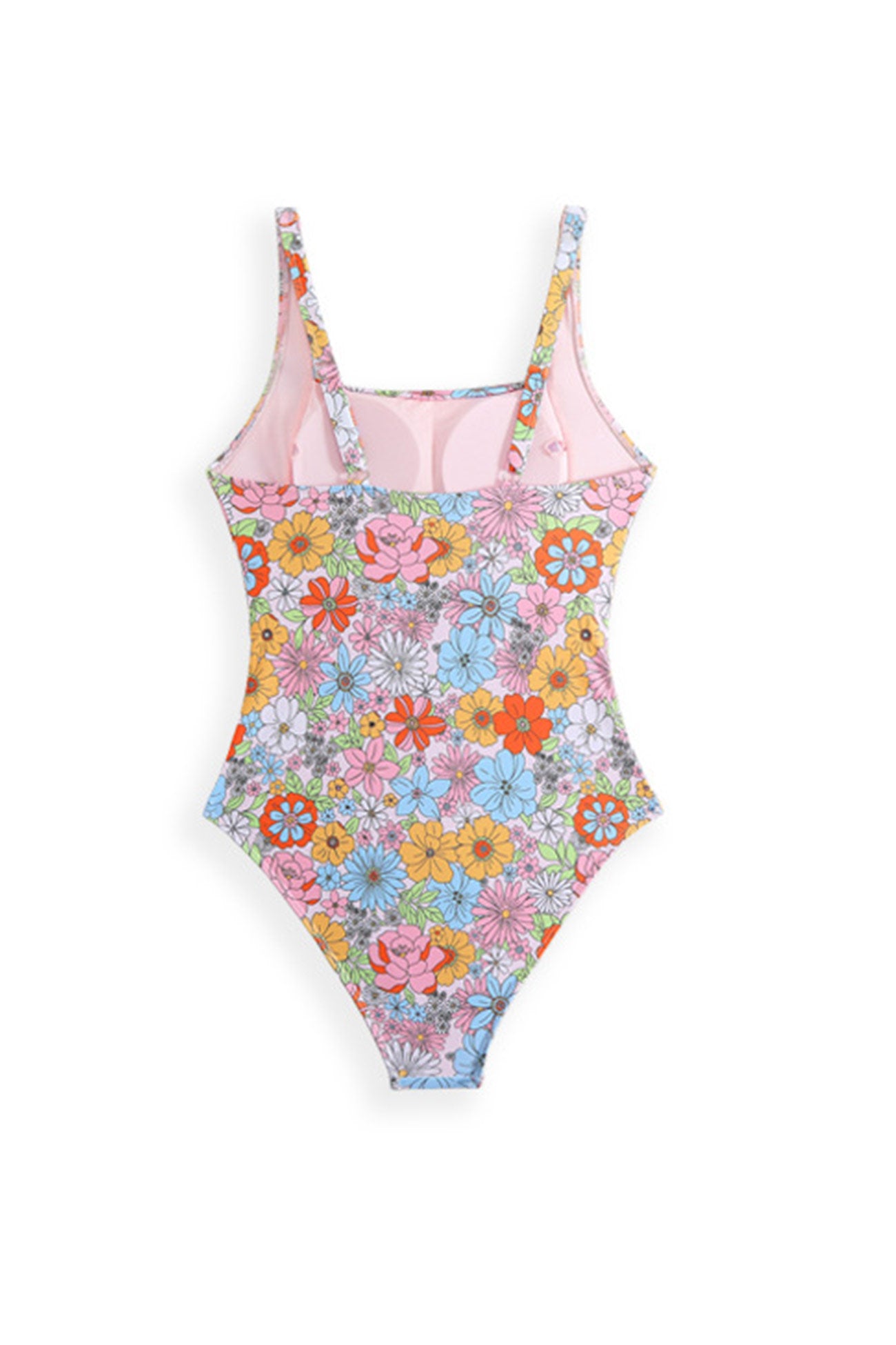 Arolora Floral One-Piece Swimsuit with Sarong
