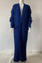Pocketed Cable Knit Long Cardigan