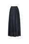 Glitter Pleated Midi Skirt