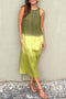 Gradient Side Slit Tank Dress