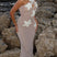 Arolora halter-woven-floral-hollow-out-knit-dress