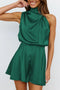 Arolora halter-asymmetrical-satin-sleeveless-rompers