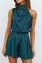 Arolora halter-asymmetrical-satin-sleeveless-rompers