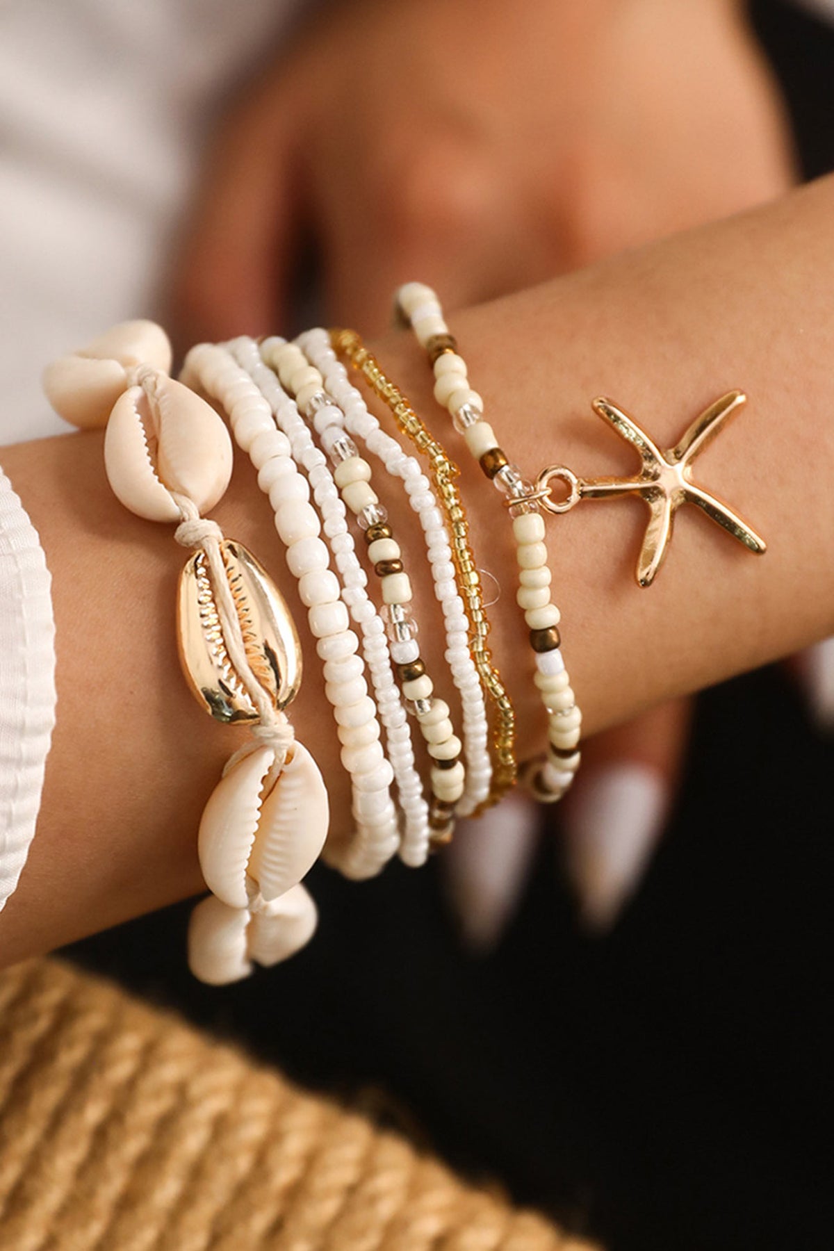 Handmade Bead Shell Bracelet – AROLORA