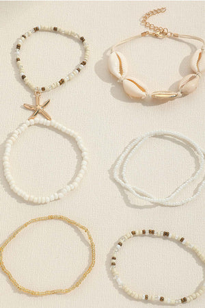 Handmade Bead Shell Bracelet