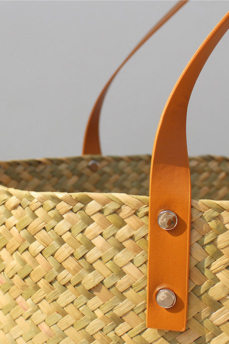 Handwoven Large Capacity Tote Straw Bag