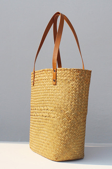 Handwoven Large Capacity Tote Straw Bag