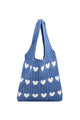 Heart Knitted Shoulder Bag