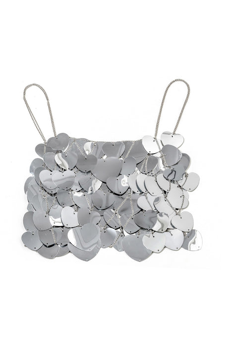 Heart Shaped Sequin Body Chain