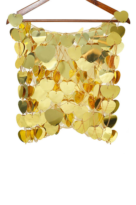 Heart Shaped Sequin Body Chain