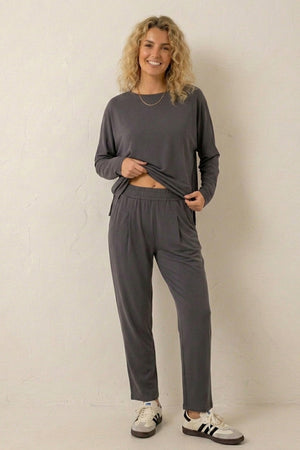 High Low Hem Sweatshirt Set