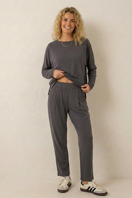 High Low Hem Sweatshirt Set