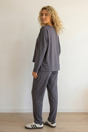 High Low Hem Sweatshirt Set