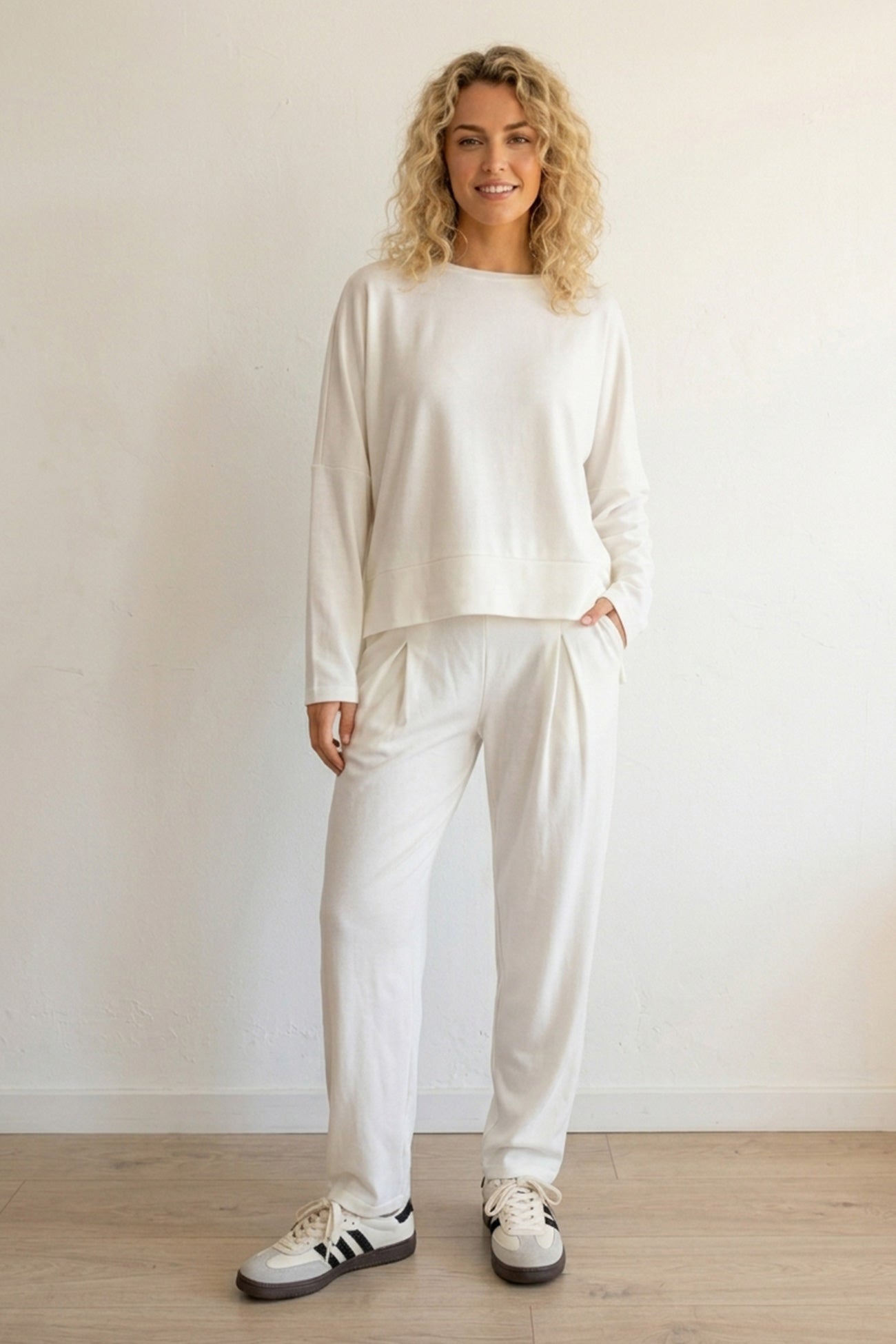 High Low Hem Sweatshirt Set