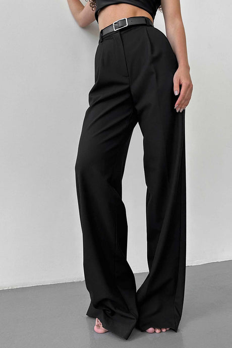Arolora high-waisted-straight-cut-pants