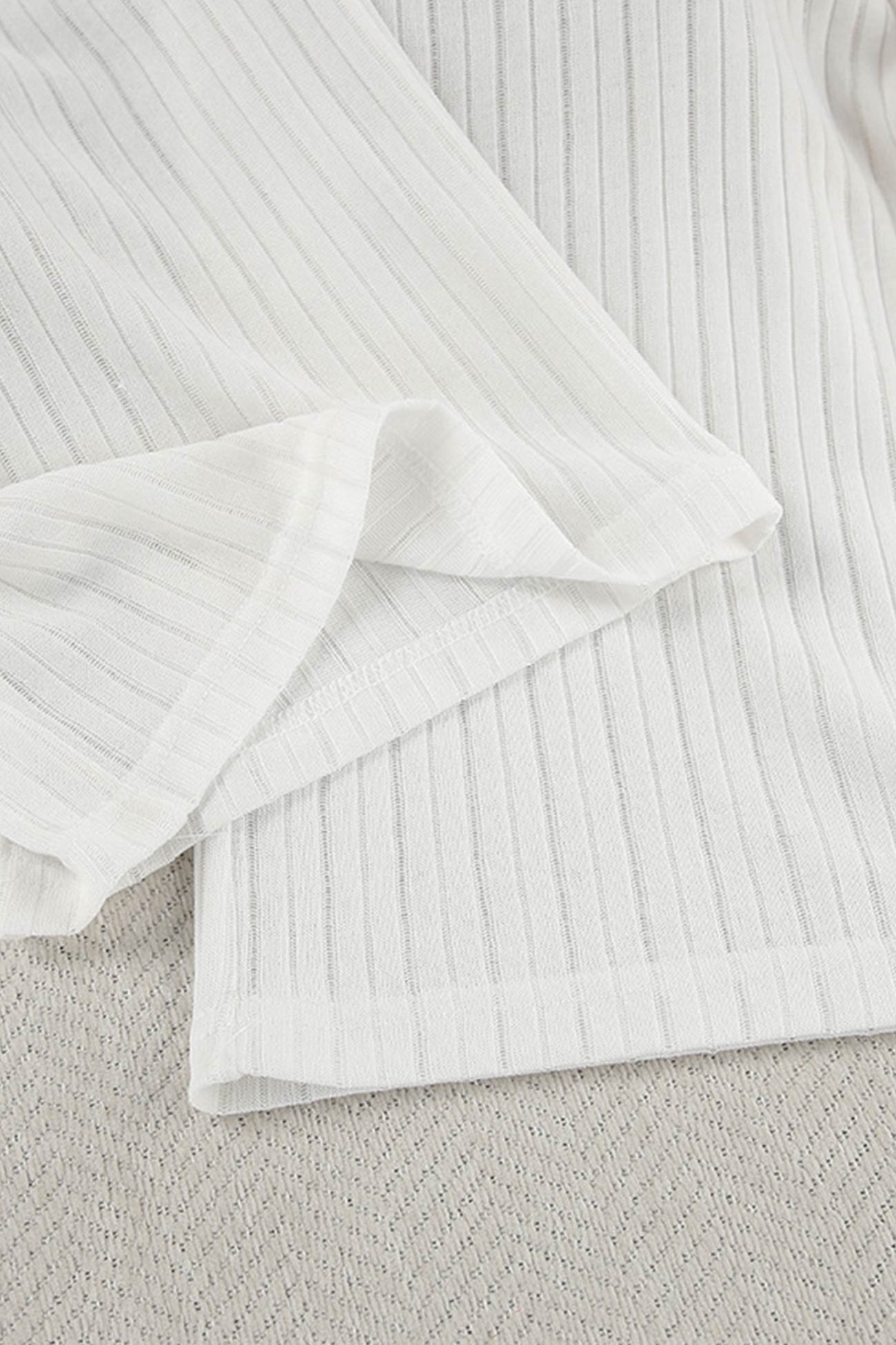 Arolora Hollow Out Knit Tank Top Pants Set