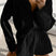 Arolora jacquard-cotton-long-sleeve-shirt-slit-shorts-set