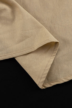 Khaki Cotton Cami Top Long Pants Suits
