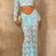 Arolora Lace Crop Top Ruched Skirts Cover-up Suits