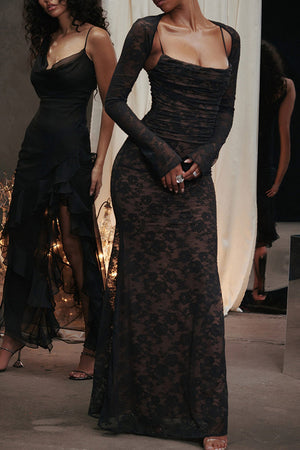 Arolora lace-fishtail-cami-dress-with-cover-up