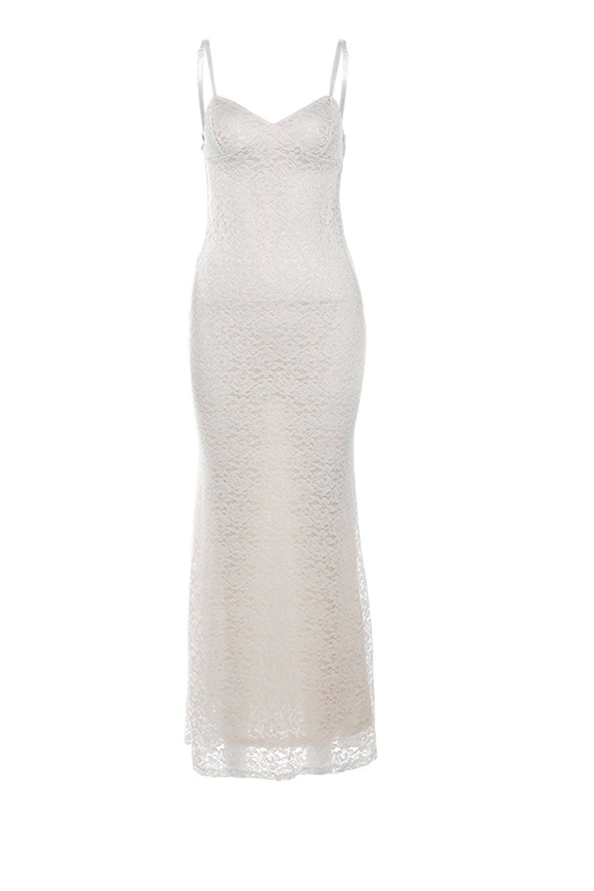 Arolora lace-low-cut-pack-hip-cami-dress