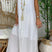 Arolora lace-v-neck-slit-tank-dress
