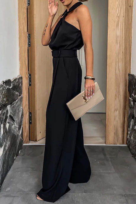 Arolora lapel-halterneck-wide-leg-jumpsuits