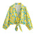Arolora lemon-print-tie-up-shorts-two-piece-set