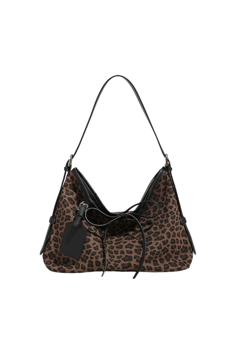 Leopard Print Boho Shoulder Bag