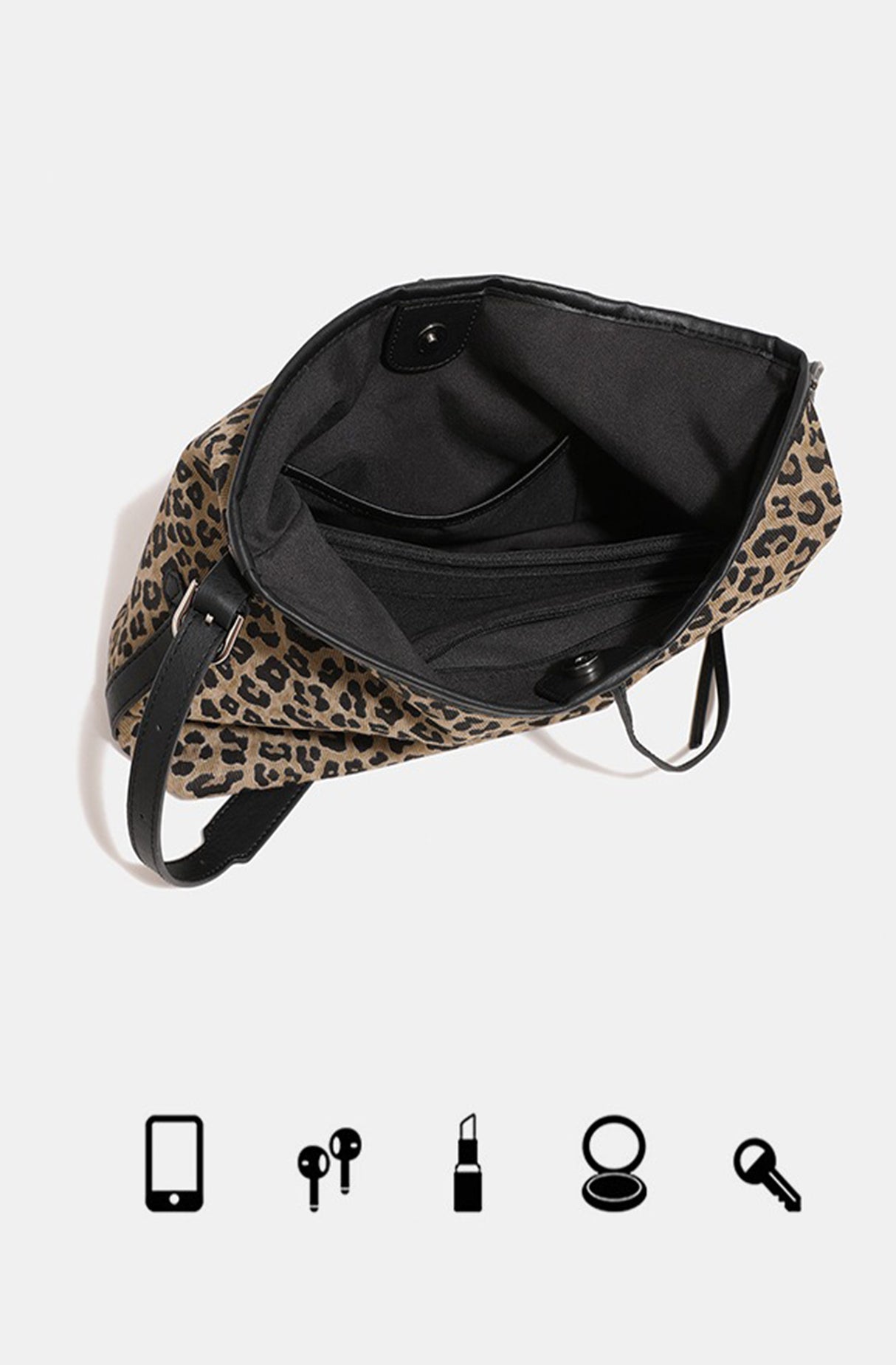 Leopard Print Boho Shoulder Bag