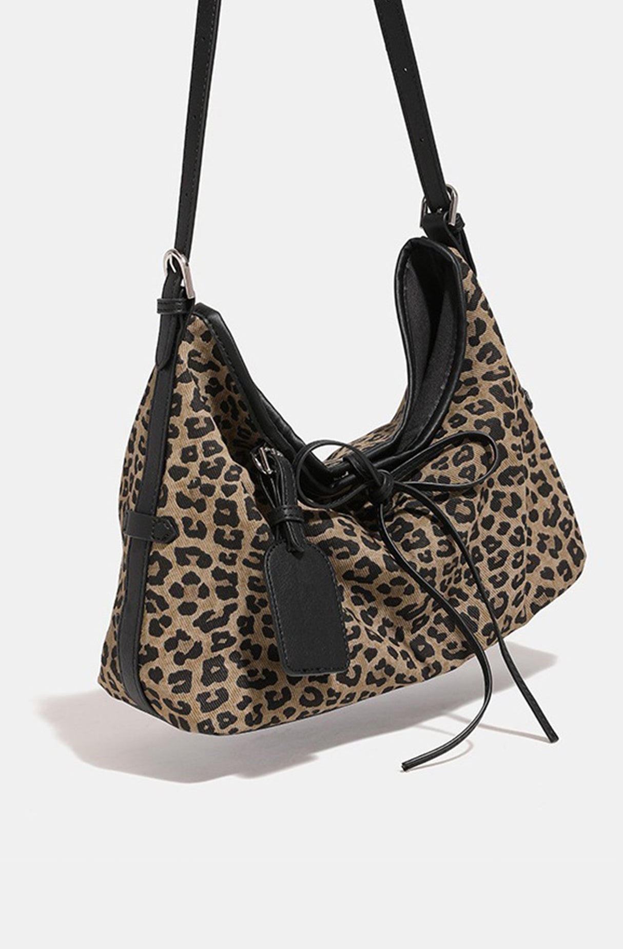 Leopard Print Boho Shoulder Bag
