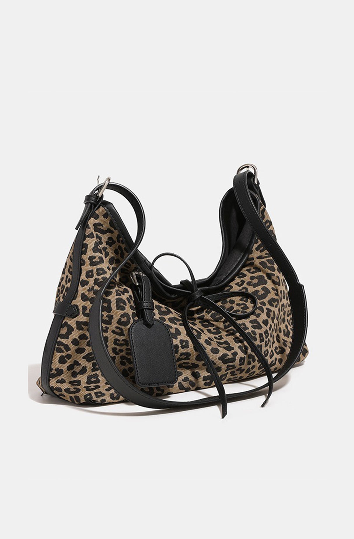 Leopard Print Boho Shoulder Bag