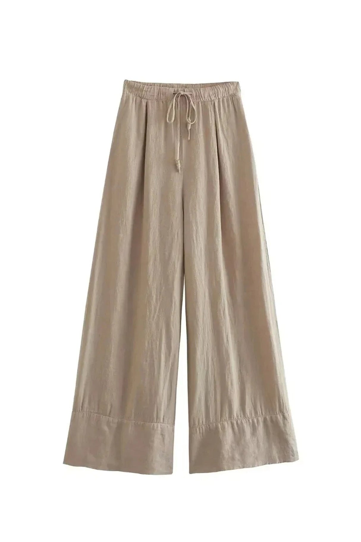 Arolora linen-crisscross-halterneck-tank-pants-suits