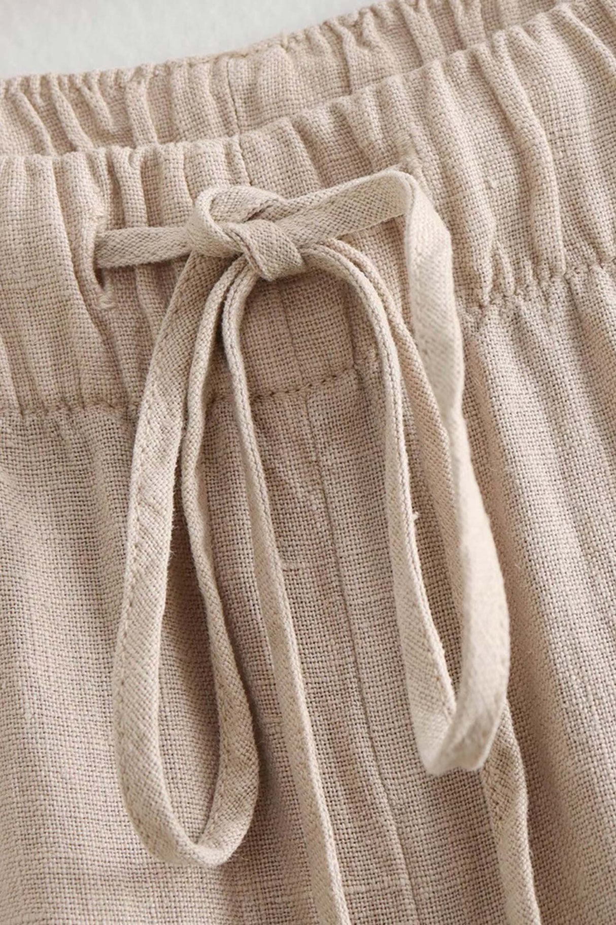 Arolora linen-crisscross-halterneck-tank-pants-suits