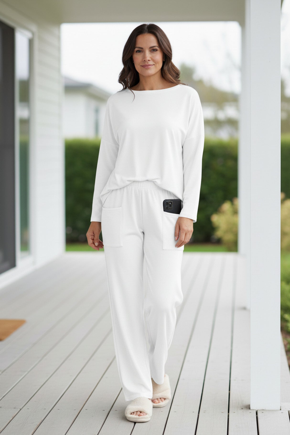 Long Sleeve Pullover Harem Pants Set