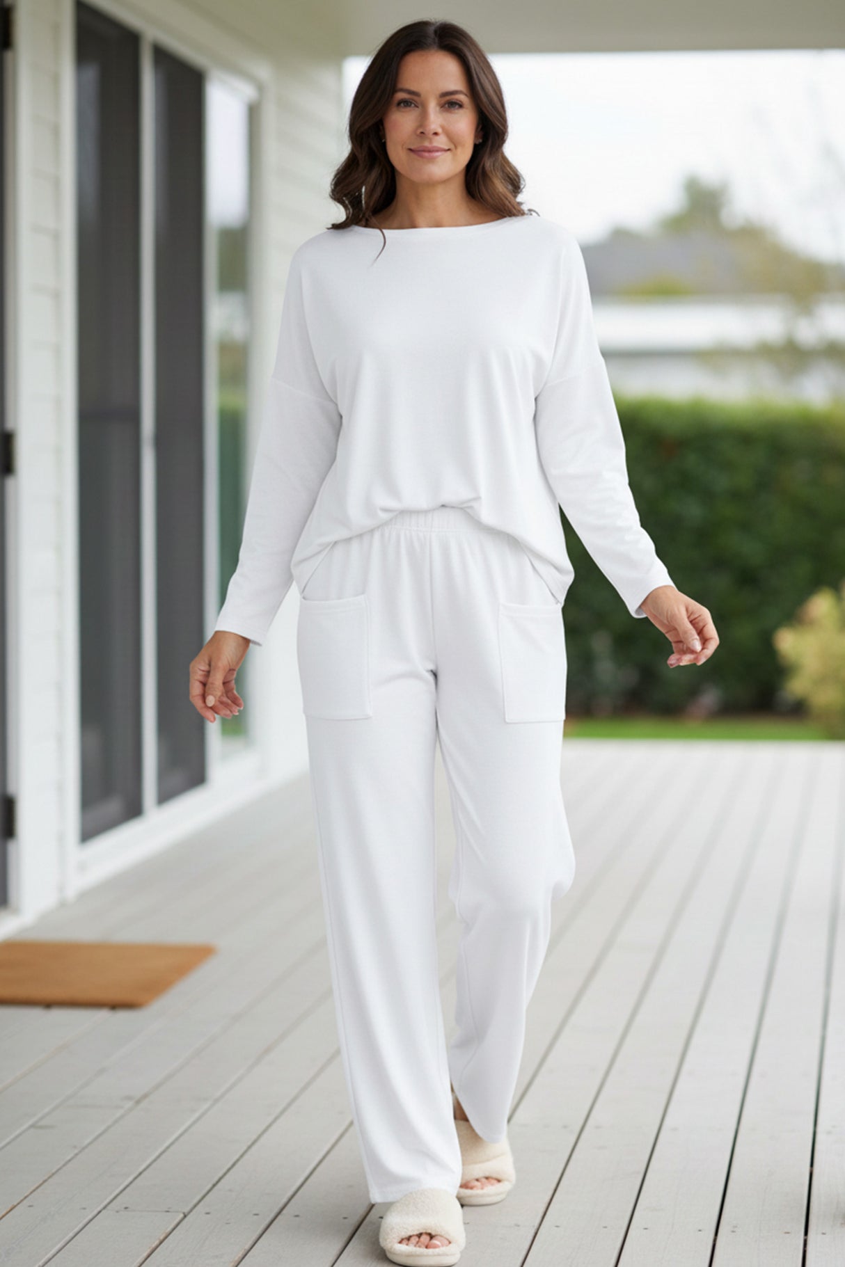 Long Sleeve Pullover Harem Pants Set