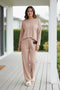 Long Sleeve Pullover Harem Pants Set