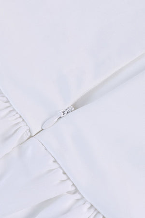 Low Cut Ruched Cotton Tank Top