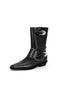 Metal Buckle Mid-calf Chelsea Western Boots
