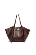 Minimalist Bat-shaped Leather Tote Bag