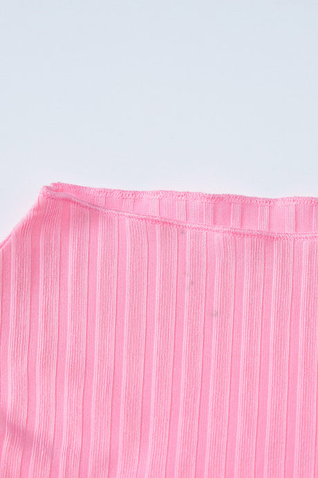 Arolora Mock Neck Cowl Back Knit Patchwork Ballon Dress