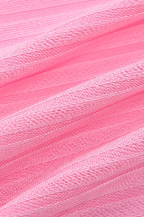 Arolora Mock Neck Cowl Back Knit Patchwork Ballon Dress