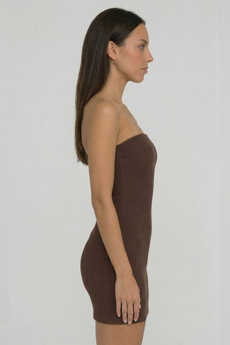 Off-Shoulder Strapless Bodycon Dress