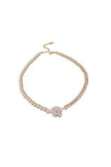 Pearl Camellia Patchwork Necklaces