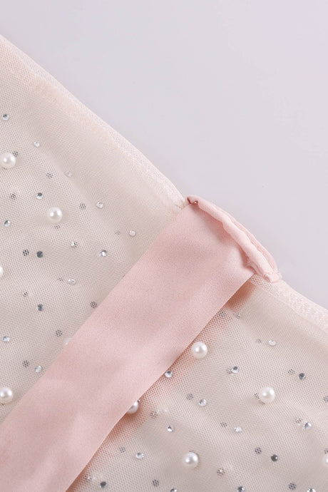 Pearl Flares Sleeve Tie-up Cardigan