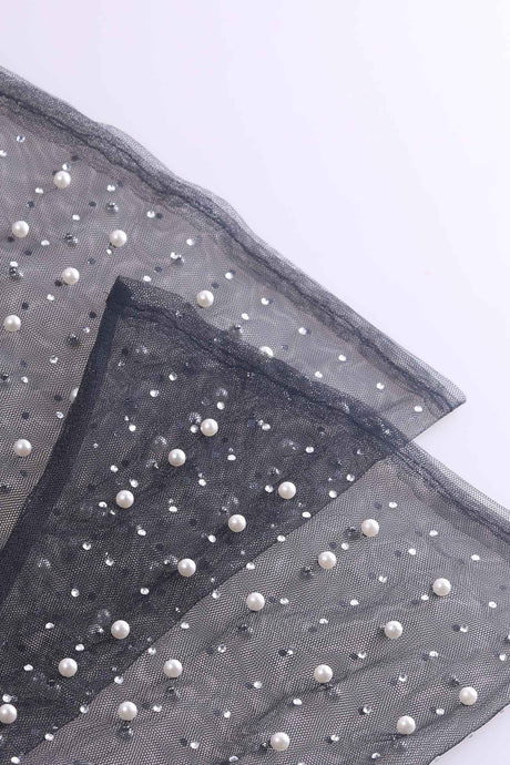 Pearl Flares Sleeve Tie-up Cardigan